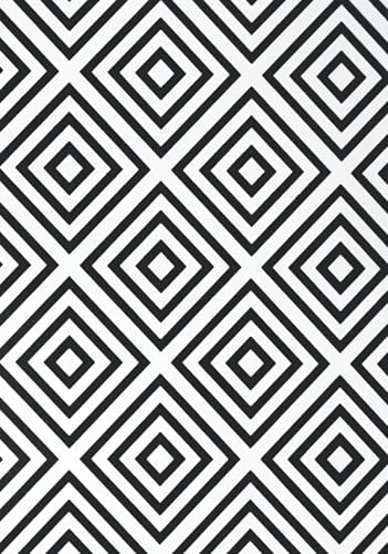 Hardcover Classic Notebook: 256 Lined Page Notebook, 7-x-10-inch, Black and White Geometric: 256 Lined Page Notebook, 7-x-10-inch, Black and White ... 7-x-10-inch, Black and White Geometric