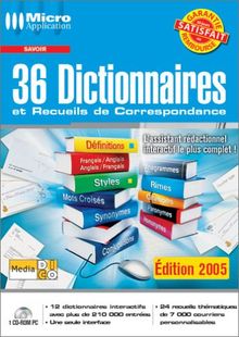 36 Dictionnaires et Recueils de Correspondance