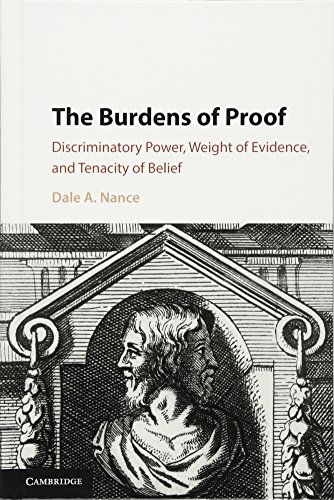The Burdens of Proof: Discriminatory Power, Weight of Evidence, and Tenacity of Belief