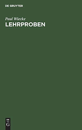 Lehrproben: Geometrische und algebraische Betrachtungen über Maxima und Minima
