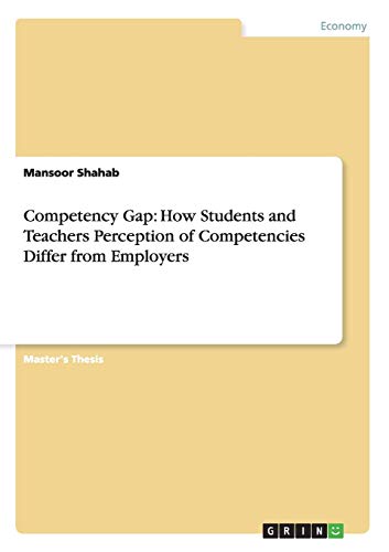 Competency Gap: How Students and Teachers Perception of Competencies Differ from Employers: Magisterarbeit