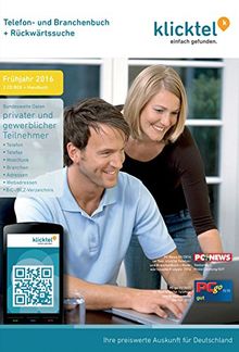 klickTel Telefon- und Branchenbuch inkl. Rückwärtssuche Frühjahr 2016