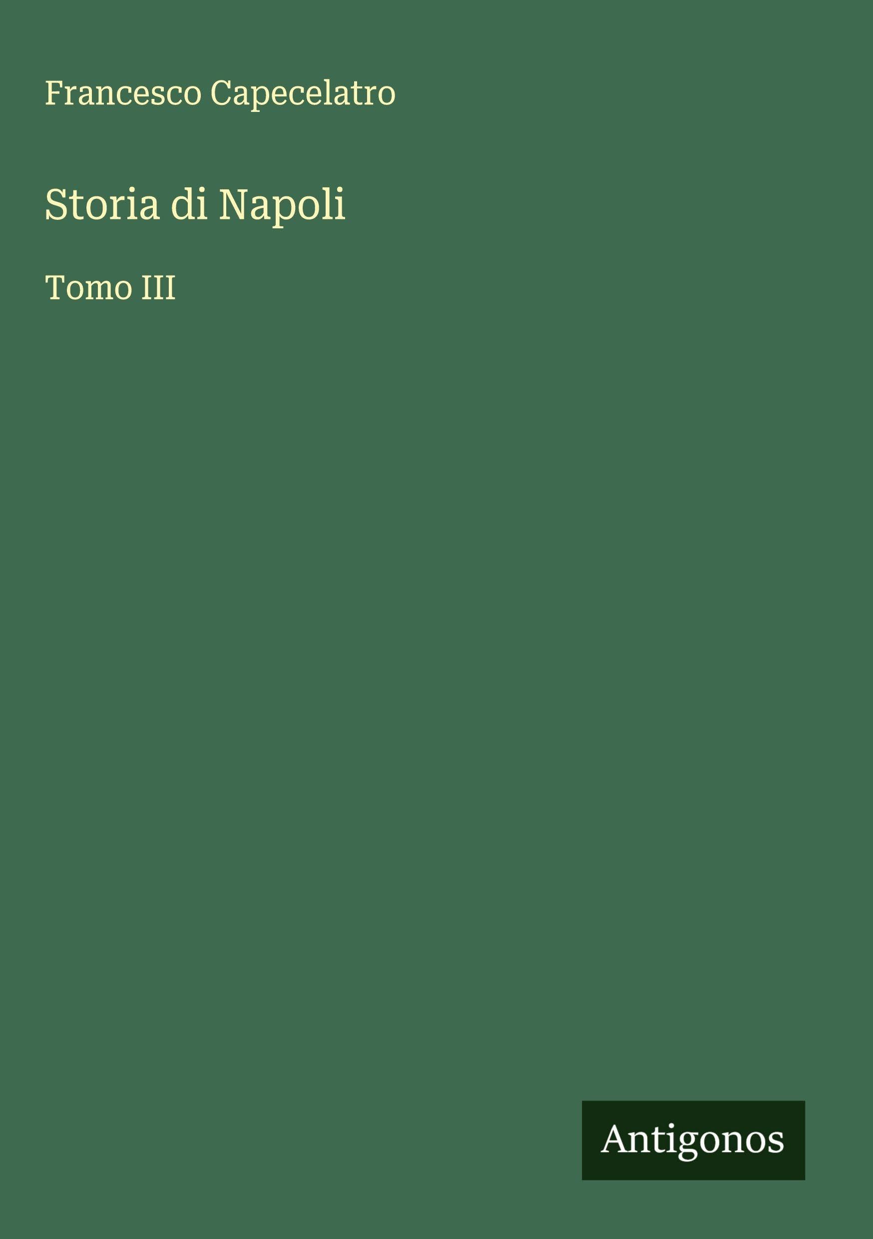 Storia di Napoli: Tomo III