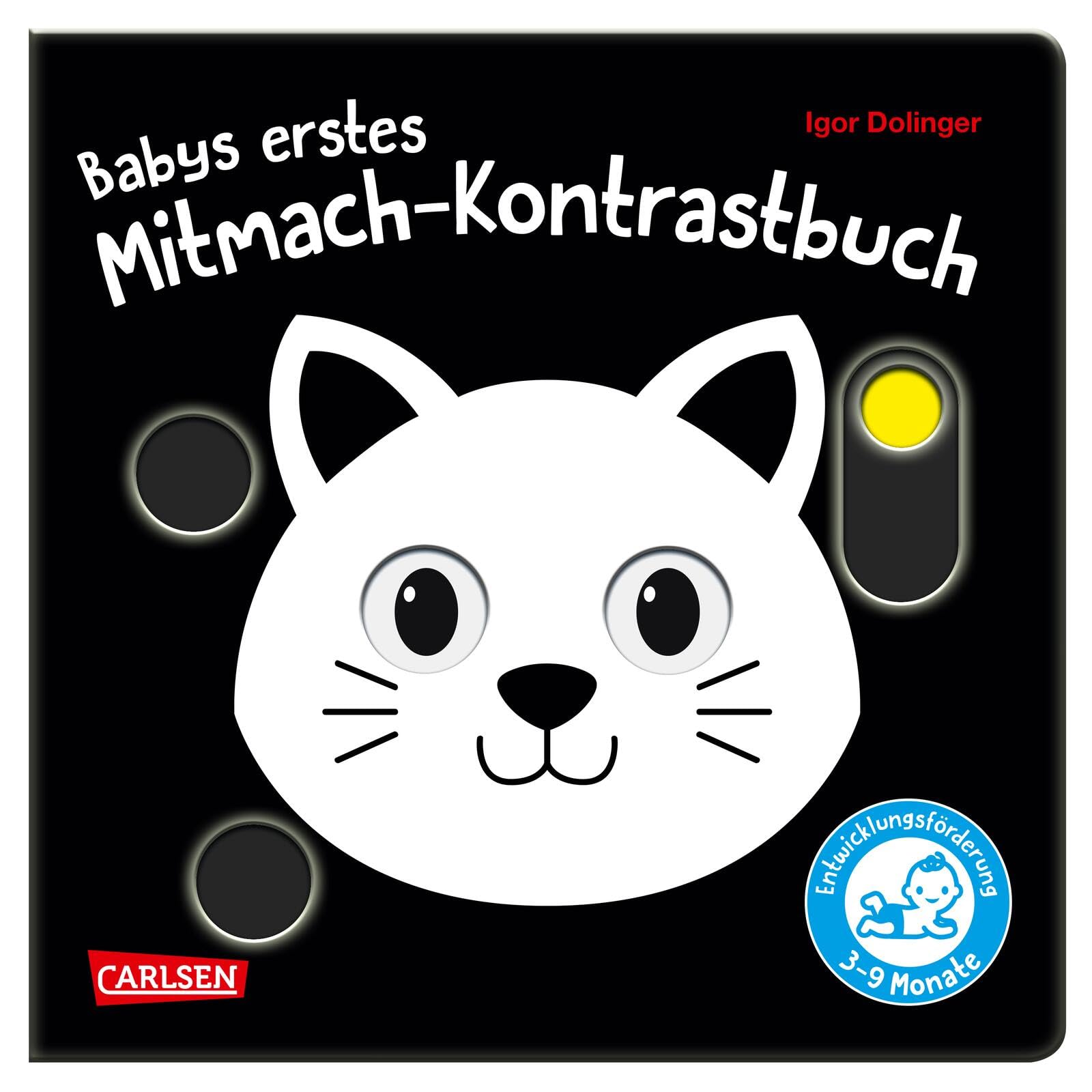 Babys erstes Mitmach-Kontrastbuch: Das erste Spielbuch mit starken Kontrastbildern für die Kleinsten im 1. Jahr