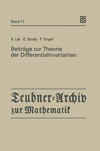 Beiträge zur Theorie der Differentialinvarianten (Teubner-Archiv zur Mathematik) (German Edition) (Teubner-Archiv zur Mathematik, 17, Band 17)