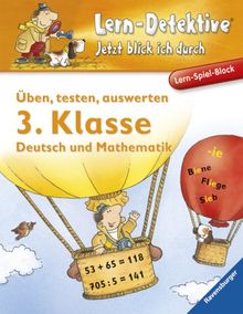 Lern-Spiel-Block: Üben, testen, auswerten (3. Klasse): Deutsch und Mathematik