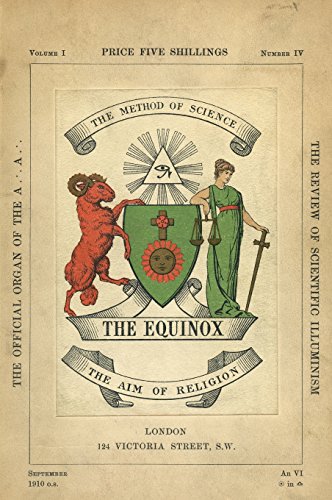 Aleister Crowley The Equinox, Keep Silence Edition, Vol. 1, No. 4