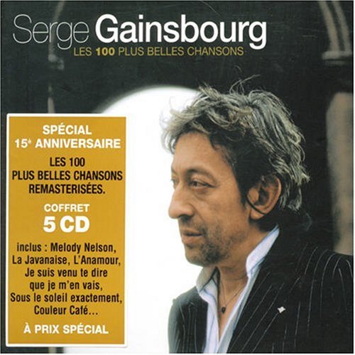 Les 100 Plus Belles Chansons de Serge Gainsbourg en CD Audio