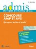 Concours AMP et AVS : épreuves écrite et orale