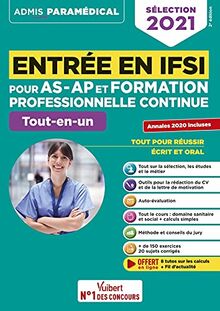 Entrée en IFSI pour AS-AP et formation professionnelle continue : tout-en-un : sélection 2021