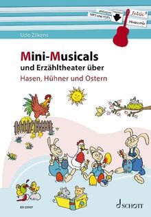 Mini-Musicals und Erzähltheater über Hasen, Hühner und Ostern: Gitarre. Lehrbuch.
