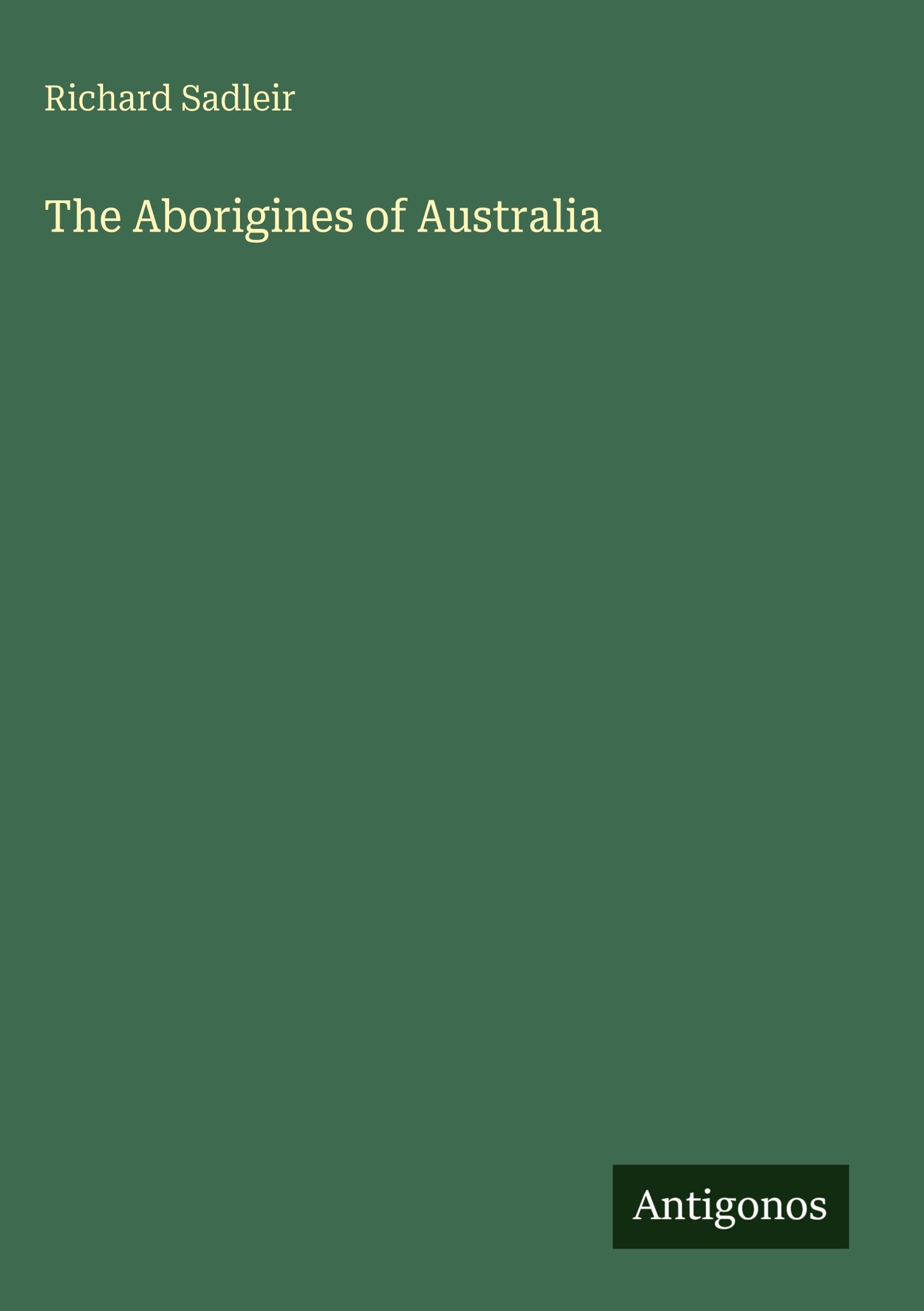 The Aborigines of Australia