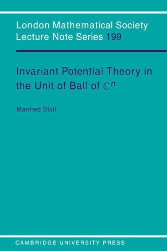 Manfred Stoll Lms, 199 Invariant Potential Theory (London Mathematical Society Lecture Note Series, Band 199)