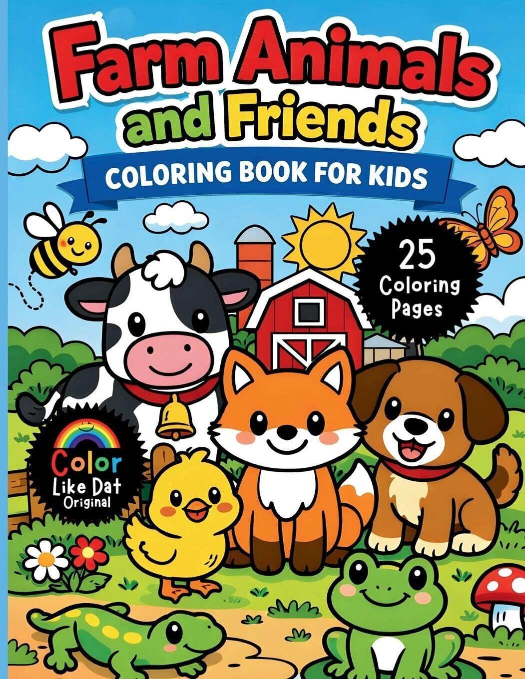 Farm Animals and Friends Coloring Book for Kids de Roggie Clark - Livre ...