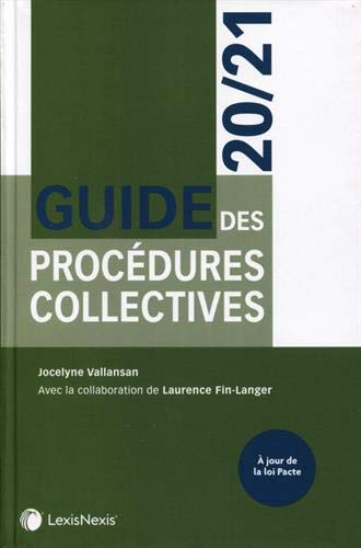 Guide Des Procédures Collectives 20/21 (les Guides)