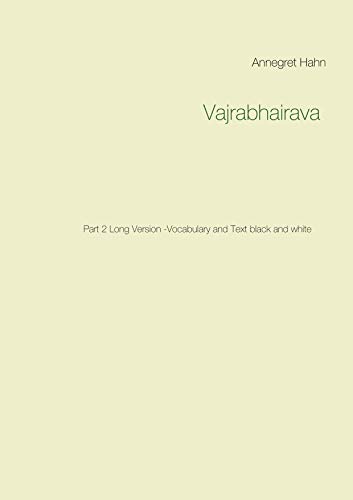 Vajrabhairava: Part 2 Long Version -Vocabulary and Text black and white