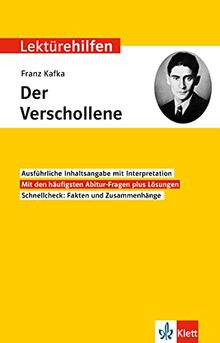 Klett Lektürehilfen Franz Kafka, Der Verschollene: Interpretationshilfe für Oberstufe und Abitur