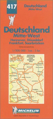 Michelin Karten, Bl.543 : Deutschland Mitte-West: Central West (Michelin Map)