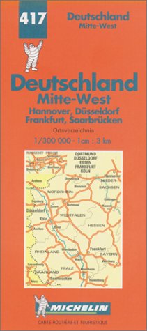 Michelin Karten, Bl.543 : Deutschland Mitte-west: Central West (michelin Map)