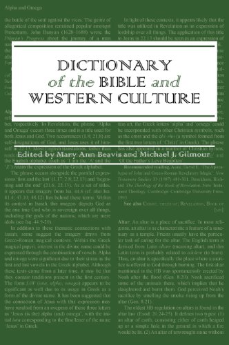 Dictionary of the Bible and Western Culture