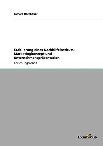Etablierung eines Nachhilfeinstituts: Marketingkonzept und Unternehmenspräsentation