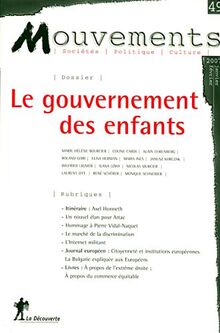 Mouvements, n° 49. Le gouvernement des enfants