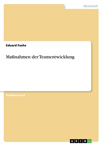 Maßnahmen der Teamentwicklung