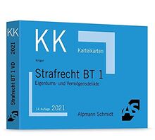 Karteikarten Strafrecht BT 1: Eigentums- und Vermögensdelikte