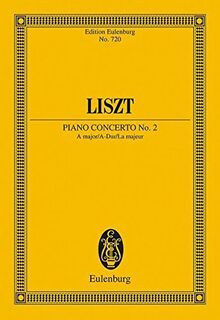 Klavierkonzert Nr. 2 A-Dur: Klavier und Orchester. Studienpartitur. (Eulenburg Studienpartituren)