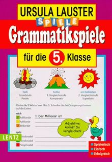 Grammatikspiele, neue Rechtschreibung, Für die 5. Klasse