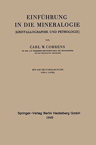 Einführung in die Mineralogie: Kristallographie Und Petrologie (German Edition)
