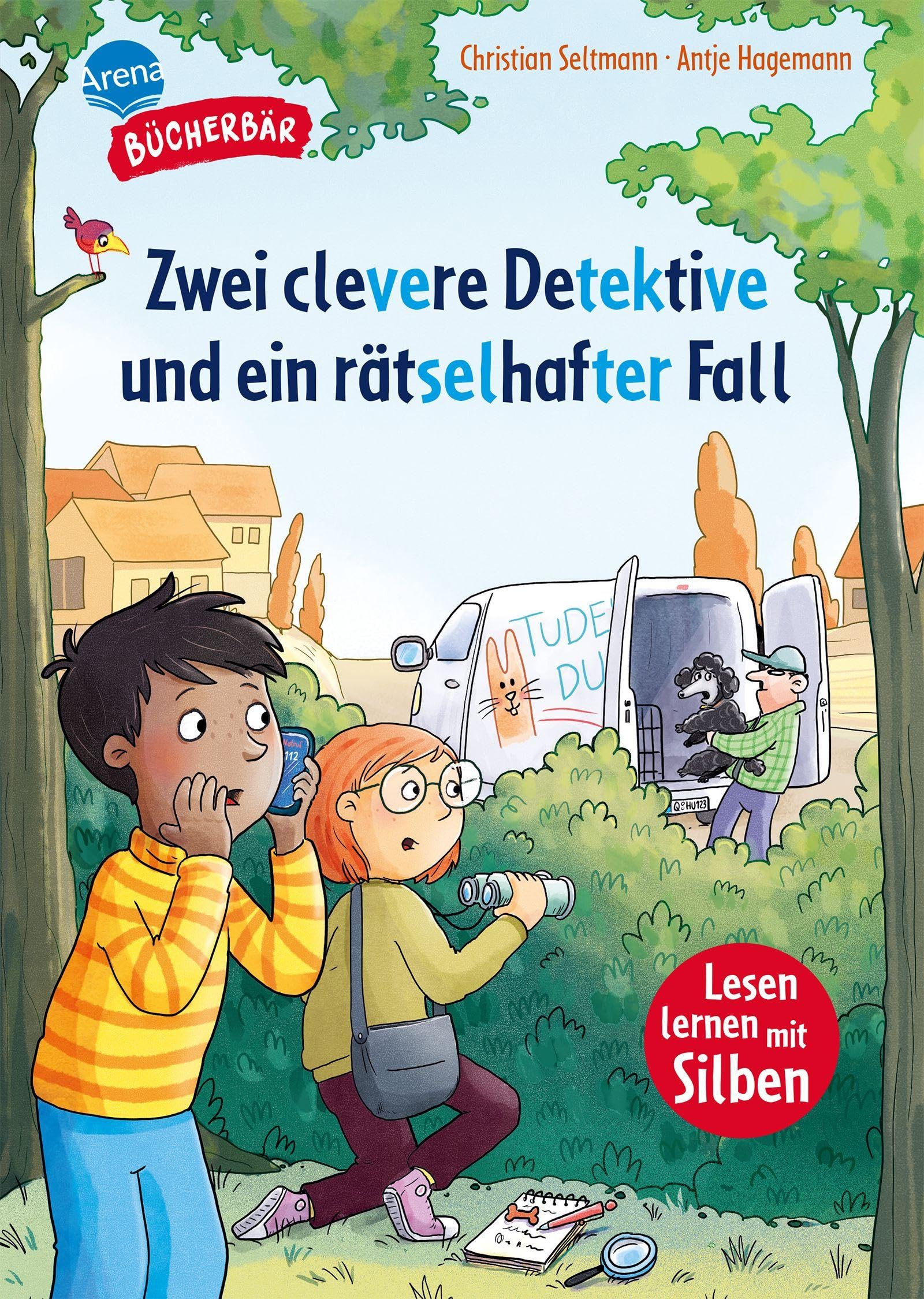 Zwei clevere Detektive und ein rätselhafter Fall: Bücherbär: Erstlesebuch mit Silbentrennung. Spannende Detektivgeschichte für Jungen und Mädchen (Der Bücherbär: Lesen lernen mit Silben)