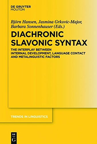 Diachronic Slavonic Syntax: The Interplay between Internal Development, Language Contact and Metalinguistic Factors (Trends in Linguistics. Studies and Monographs [TiLSM], Band 315)