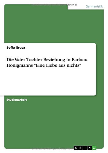 Die Vater-Tochter-Beziehung in Barbara Honigmanns Eine Liebe aus nichts