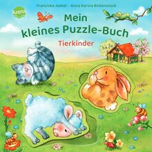 Mein kleines Puzzle-Buch. Tierkinder: Pappbilderbuch mit drei großen Puzzleteilen