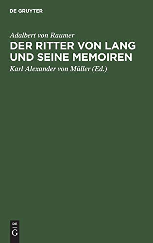 Der Ritter von Lang und seine Memoiren