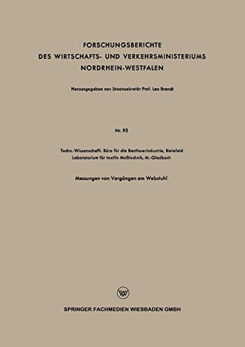 Forschungsberichte des Wirtschafts- und Verkehrsministeriums Nordrhein-Westfalen