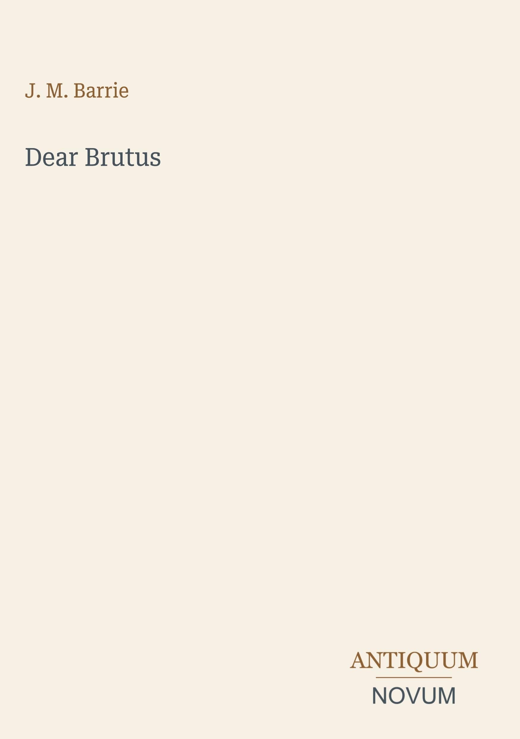 Dear Brutus
