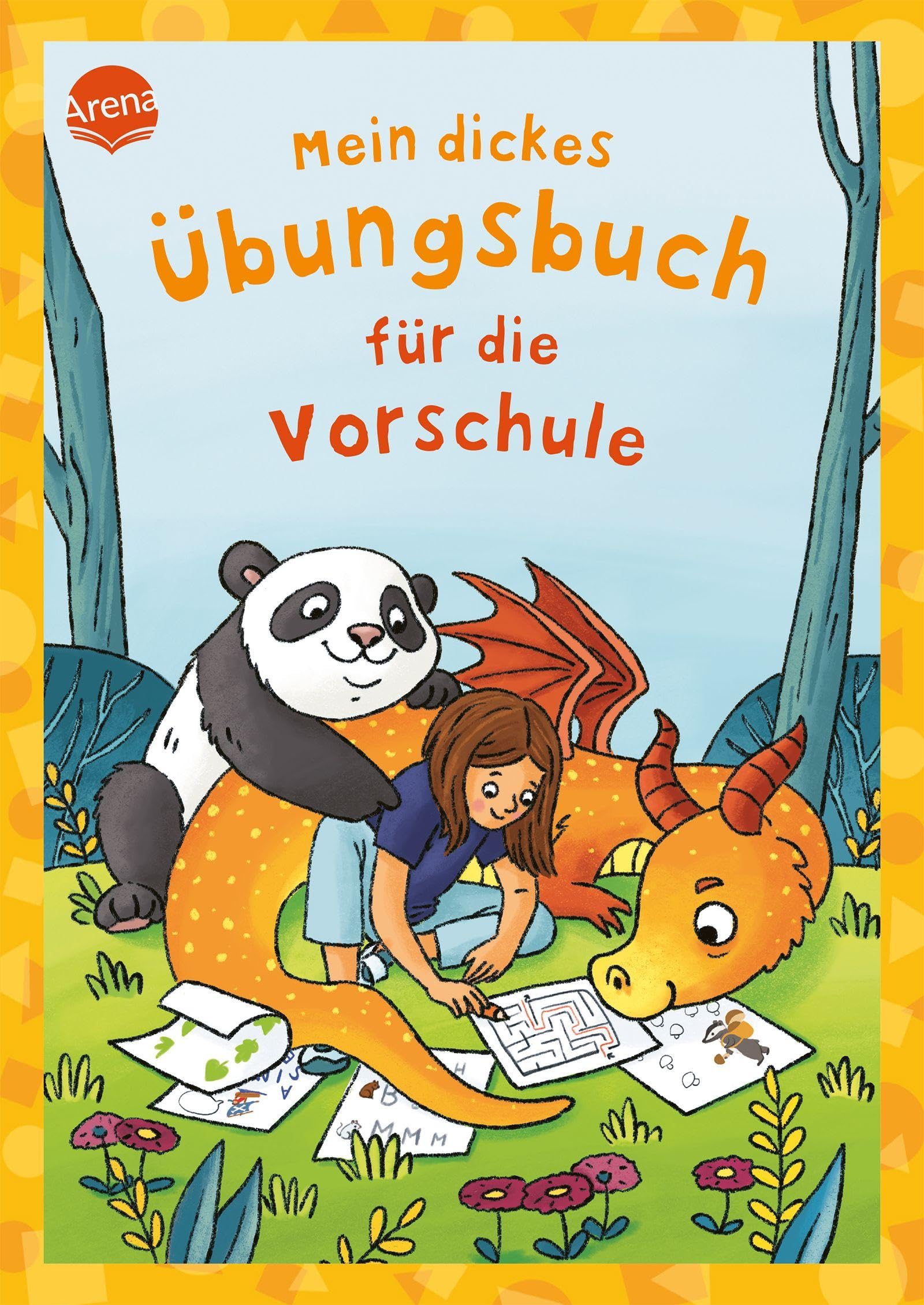 Mein dickes Übungsbuch für die Vorschule: 160 Rätsel und Übungen für Kinder ab 5 Jahren, Beschäftigung, Lernen, Kindergarten, Vorschule, Schulanfang (Kleine Rätsel und Übungen für Vorschulkinder)