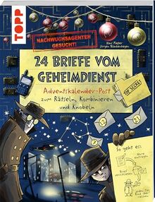 Nachwuchsagenten gesucht! 24 Briefe vom Geheimdienst. Adventskalender-Post zum Rätseln, Kombinieren und Knobeln: Adventskalender mit 24 personalisierbaren Rätselbriefen