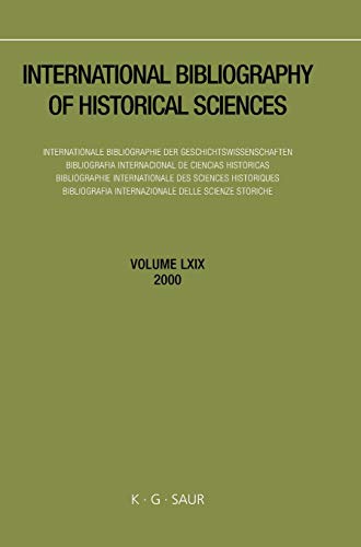International Bibliography of Historical Sciences / 2000