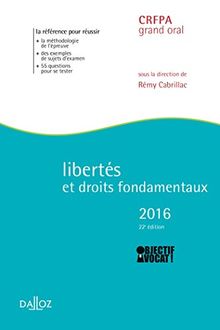 Libertés et droits fondamentaux 2016 - 22e éd. von Cabrillac, Rémy | Buch | Zustand gut