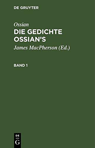 Ossian [angebl. Verf.]; James MacPherson: Die Gedichte Ossian’s. Band 1-3
