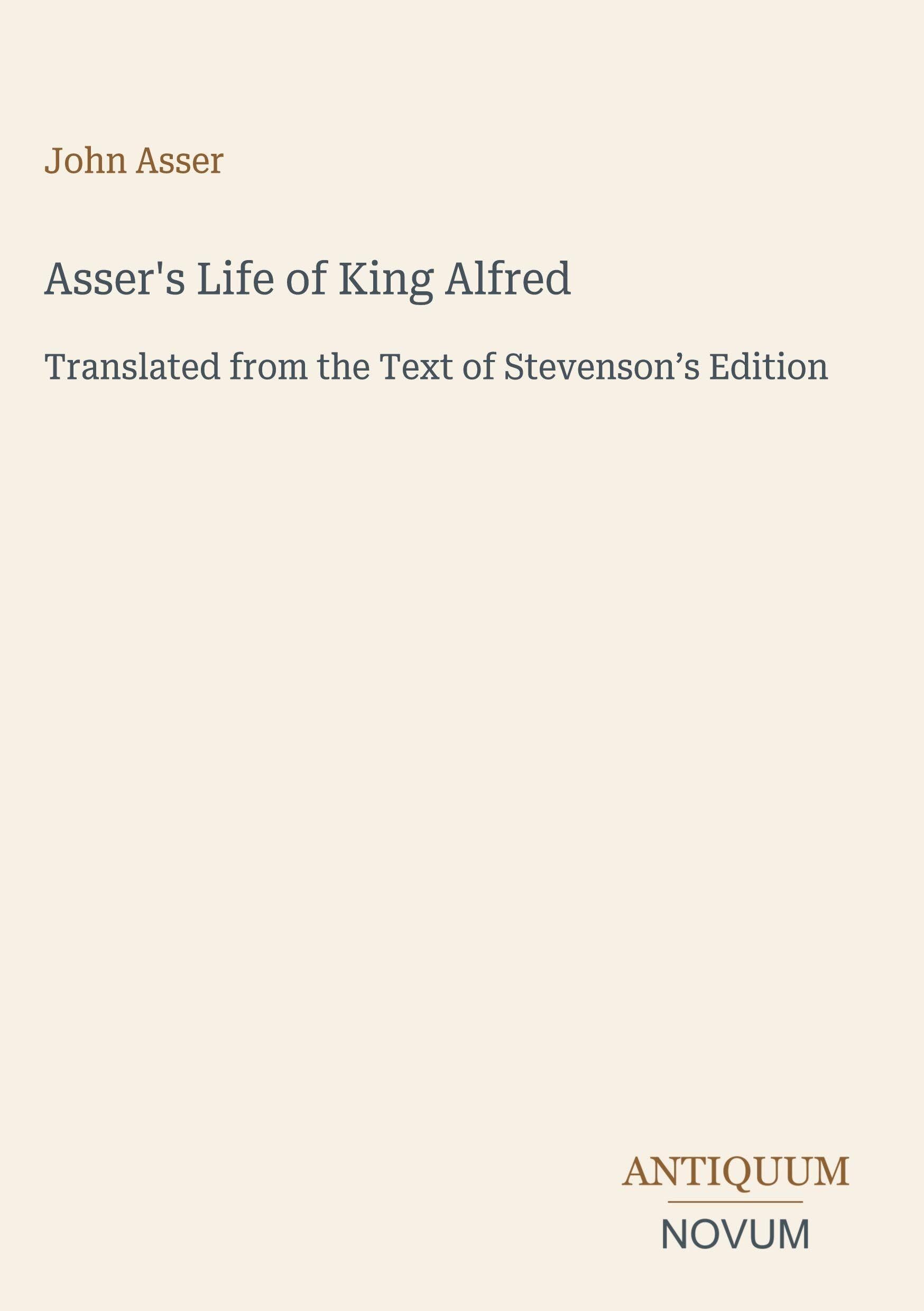Asser's Life of King Alfred