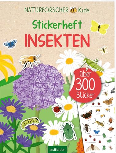 Naturforscher-Kids – Stickerheft Insekten: Über 300 Sticker | Tier-Stickerheft für naturbegeisterte Kinder ab 4 Jahren