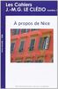 Les Cahiers J.-M.G. LE CLÉZIO n°1 : A Propos de Nice