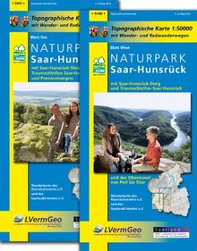 Naturparkkarten, Naturpark Saar-Hunsrück: Mit Wander- und Radwanderwegen