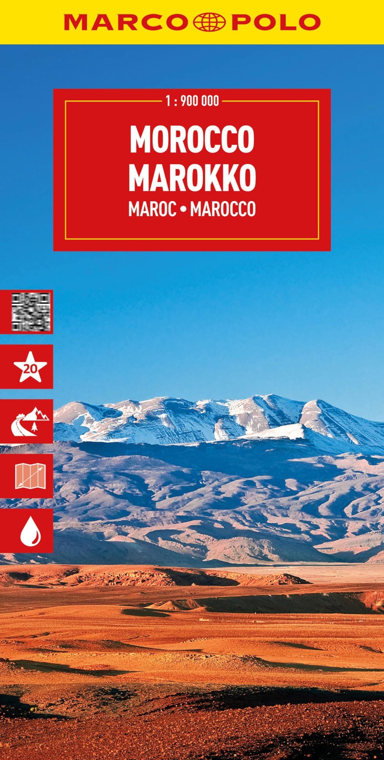 Marco Polo Reisekarte Marokko 1, 900.000, Straßenkarte Und Autokarte Mit Sehenswerten Strecken, Highlights Und Digitaler Erweiterung (Marco Polo