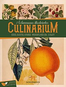 Culinarium - Wochenplaner Kalender 2024, Wandkalender im Hochformat (25x33 cm) - Botanische Illustrationen im Stil von Merian/Redouté, Wochenkalender