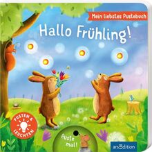 Mein liebstes Pustebuch – Hallo Frühling!: Pusten & leuchten | Hochwertiges Pappbilderbuch mit Pustefunktion und Licht für Kinder ab 18 Monaten